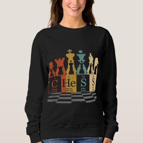 Chess Sets Periodic Table Elements Sweatshirt