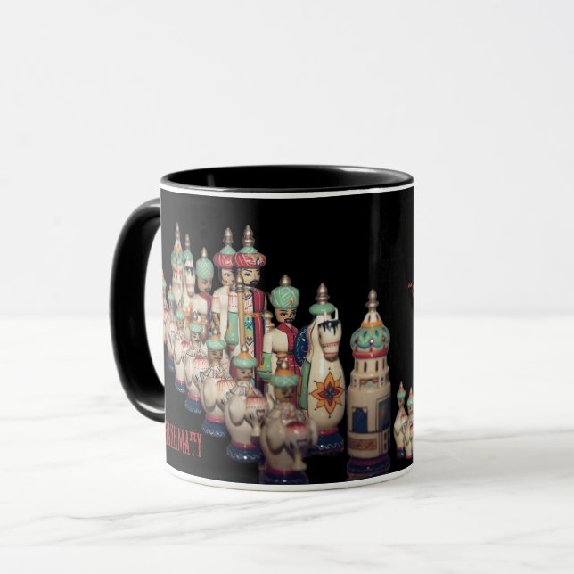 Chess Shakhmaty Black Red Russian Ultimate Mug (Front Left)