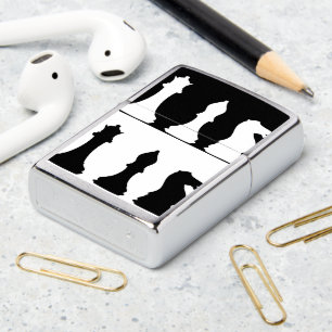 Chess Silhouette Zippo Lighter