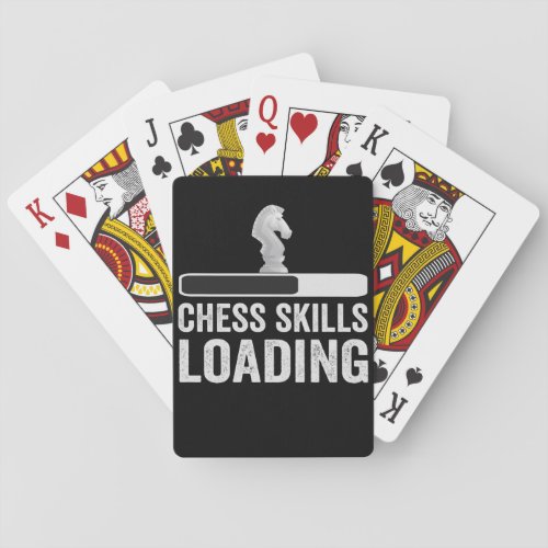 Chess Skills Loading Funny Knight Piece Chess Poker Cards