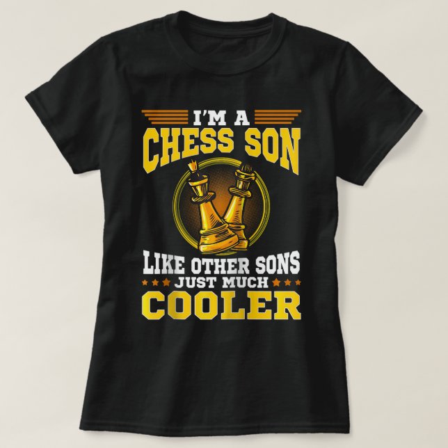 Chess Son Board Game Lover Friend Raglan Baseball T-Shirt (Design Front)