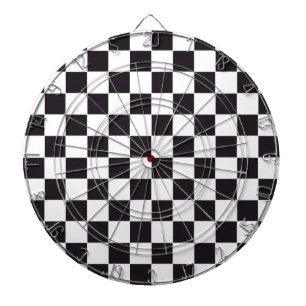 Chess Square Pattern - black + your background Dartboard With Darts