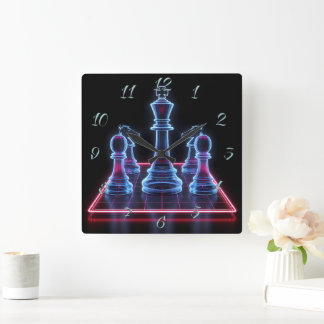 Chess Square Wall Clock