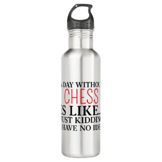 chess stainless steel water bottle