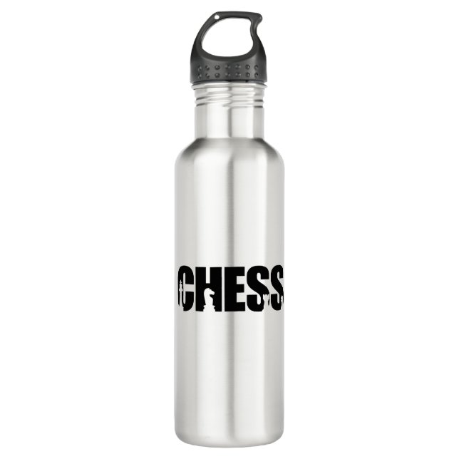 Chess Stainless Steel Water Bottle (Front)