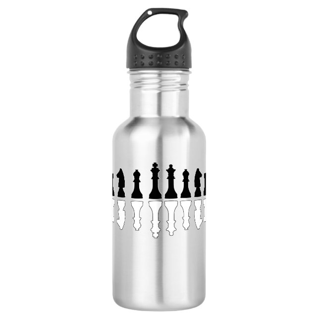 chess stainless steel water bottle (Front)
