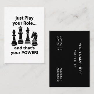 Chess Strategy Coach  Business Card