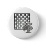 Chess Strategy Round Button