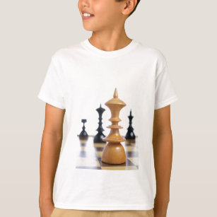 279135163 CafePress Chess Pop Art Kids Dark T Shirt Kids Cotton T-shirt 