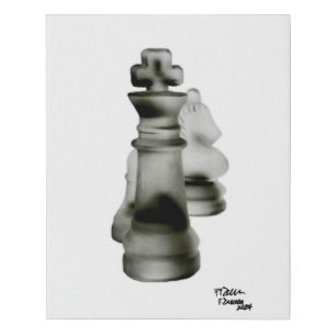 Chess Team Faux Canvas Print