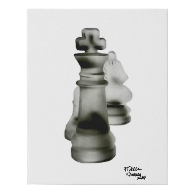 Chess Team Faux Canvas Print (Front)