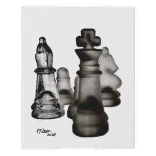 Chess Team II Faux Canvas Print