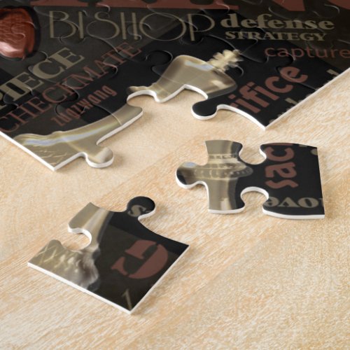 Chess Terms and Pieces Copper and Gold ID784 Jigsaw Puzzle