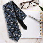 Chess Terms and Pieces Silver and Blue ID784 Neck Tie<br><div class="desc">It's your move! This original necktie design in honor of the classic game of chess features terminology from the game along with eye-catching graphics of chess pieces to complete the pattern. The non- traditional silver and blue color scheme gives this pattern a more modern, contemporary vibe. A subtle checked background...</div>
