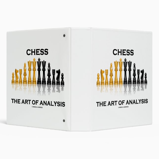 Chess The Art Of Analysis 3 Ring Binder (Background)