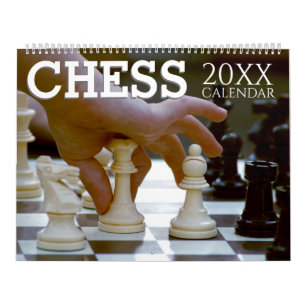 Chess Themed 2026 Wall Calendar Gift