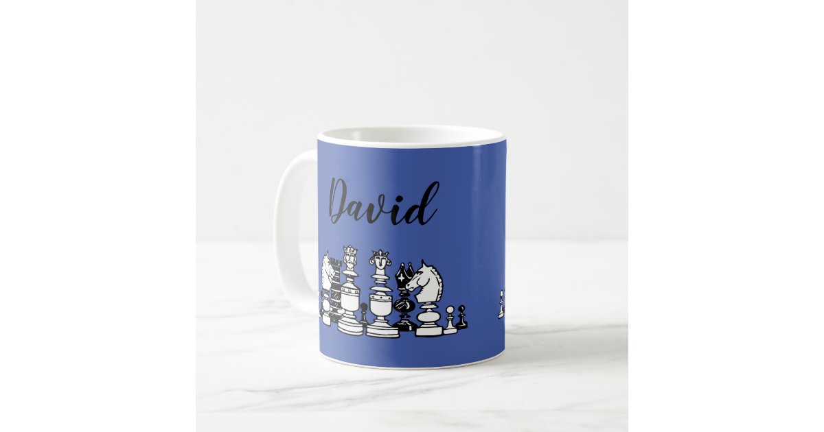 Chess Themed Personalized Coffee Mug | Zazzle