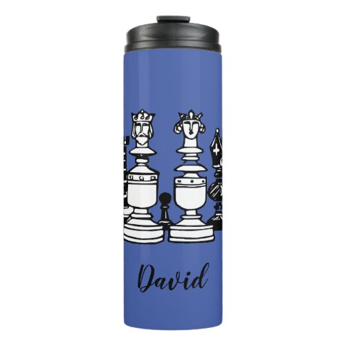 Chess Themed Personalized Drink Tumbler