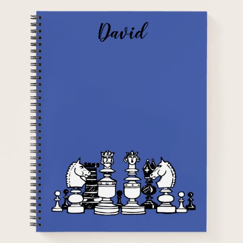 Chess Themed Personalized Notebook