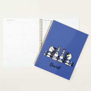 Chess Themed Personalized Planner Notebook