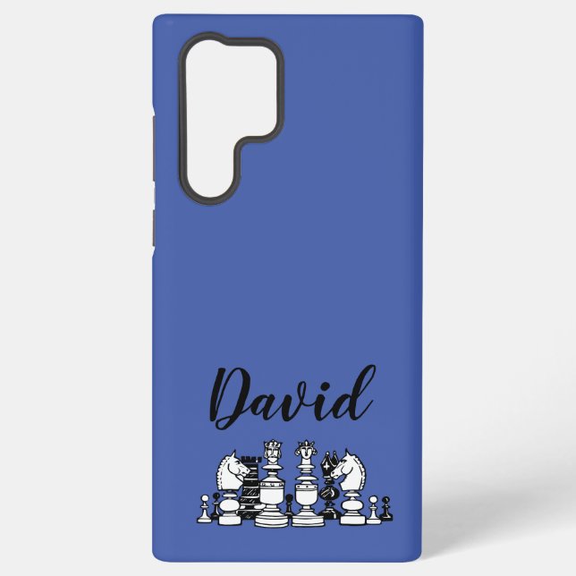 Chess Themed Personalized Samsung Case (Back)