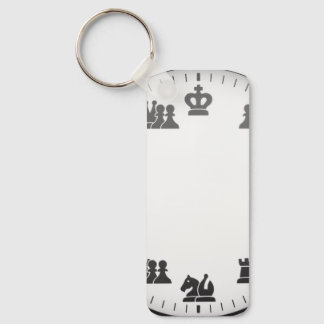 Chess Themed Wall Clock Keychain