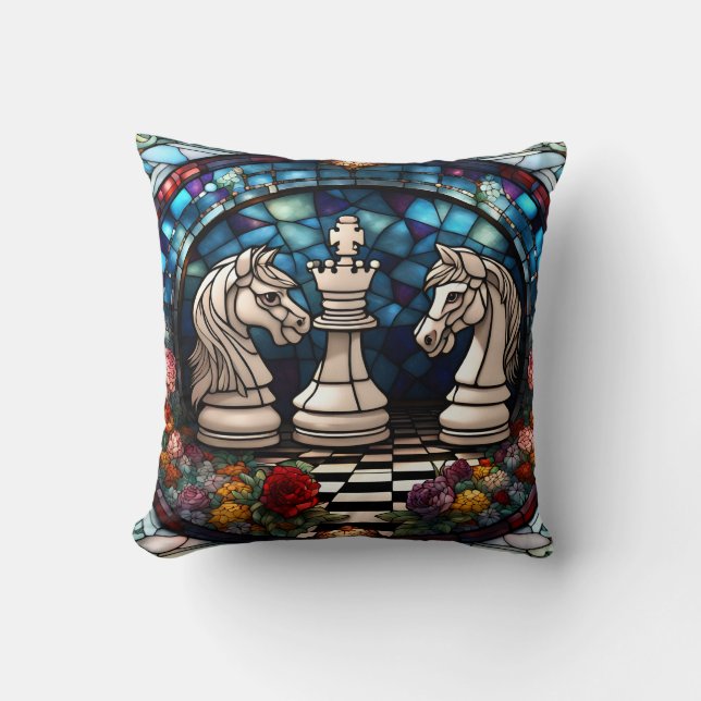 Chess Throw Pillow (Front)