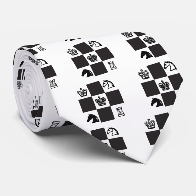 Chess Tie (Rolled)