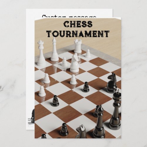 Chess Tournament Art Invitation