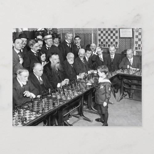 chess tournament postcard