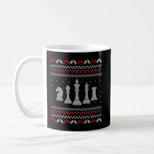 Chess Ugly Xmas Design For A Chess Player Coffee Mug