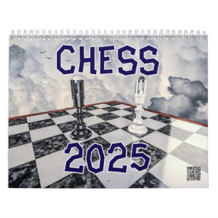 Chess Wall Calendar 2025
