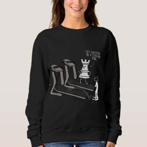 Chess White Knight Piece Sweatshirt