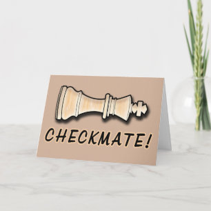 Chess Win Congratulations Checkmate Card