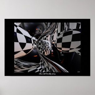 Chess with Timothy Leary Poster