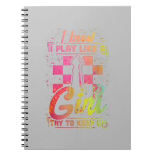 Chess Women Queen Chessfield Team Play Like A Girl Notebook