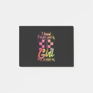 Chess Women Queen Chessfield Team Play Like A Girl Post-it Notes