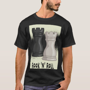 Chess word game Rook and Roll with chess piece roo T-Shirt