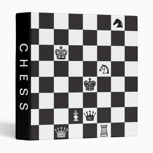 Chessboard 3 Ring Binder (Front/Spine)
