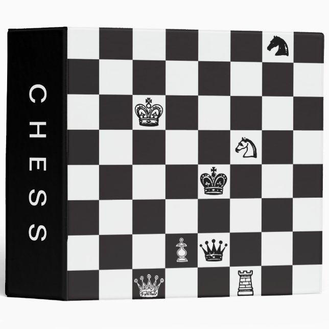 Chessboard 3 Ring Binder (Front/Spine)