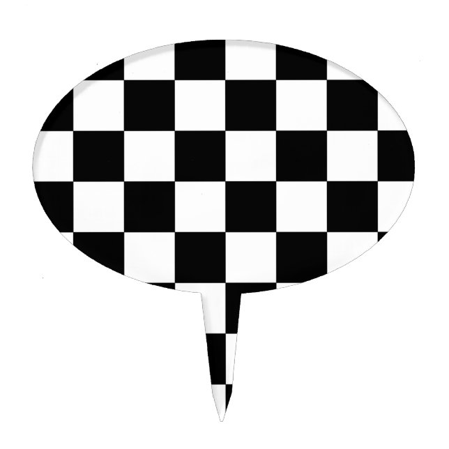 Chessboard Cake Topper (Front)
