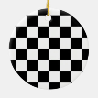 Chessboard Ceramic Ornament