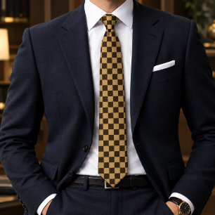 Chessboard Checkered Neck Tie