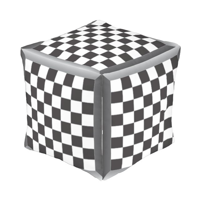 chessboard chess table competition outdoor pouf (Angled Back)