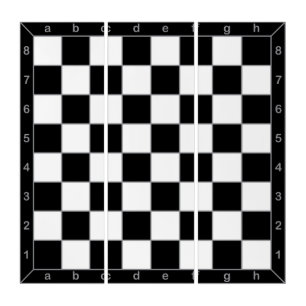 chessboard chess table competition triptych