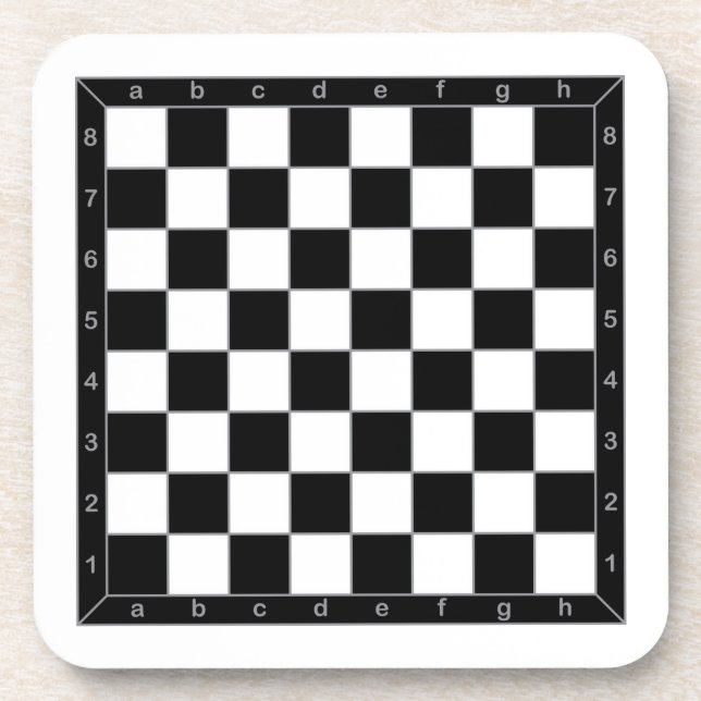 chessboard classic drink coaster (Front)