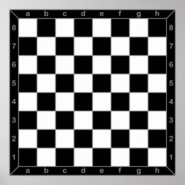 chessboard classic poster (Front)