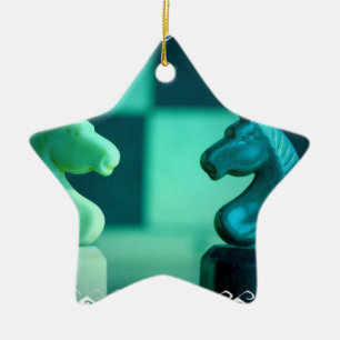 Chessboard Knights Ornament