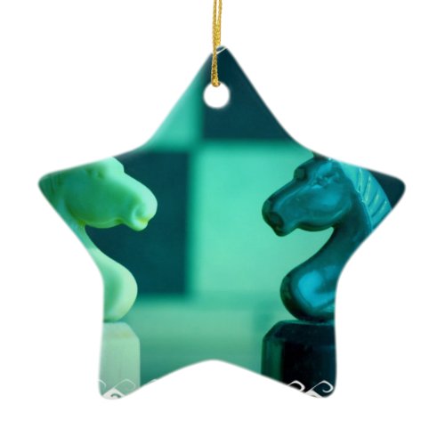 Chessboard Knights Ornament