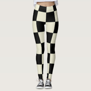 Chessboard lecna leggings